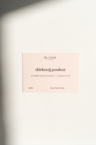 Dárkový poukaz Du Coeur