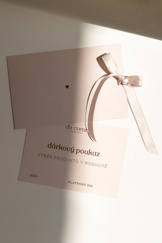 Dárkový poukaz Du Coeur