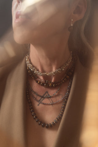 Amber Sphere Necklace