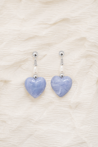 Náušnice Plaisir d'été mini modré
